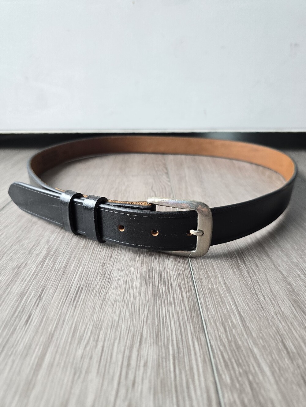 USPS Postal Uniform Belt Black Genuine Top Grain Leather Letter Carrier Size 42